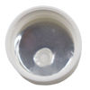 Picture of 24-410 White Matte Top Screw Cap, Ribbed Sides, Vented, F828/M1 Liner