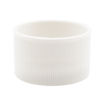 Picture of 28 mm, 28-410 White Ribbed PP Plastic Cap, Smooth Top, w/ U5 LPE & F217 Nylon Liner, Lift & Peel For PE/PP