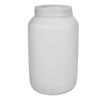 Picture of 128 oz Natural HDPE Plastic Wide Mouth Jar, Flame Treated, 110-400 Neck Finish, 4x1, Kraft Box