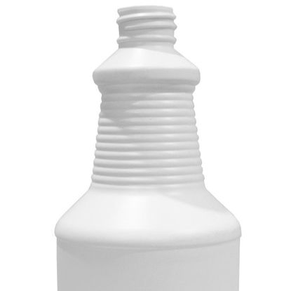 Picture of 32 OZ WHITE HDPE DECANTER, 28-410 NECK FINISH, 52 GRAM, FLAMED