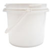 Picture of 3.5-Gallon White HDPE Screw Top Pail w/ Plastic Handle, UN Rated