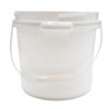 Picture of 3.5-Gallon White HDPE Screw Top Pail w/ Plastic Handle, UN Rated