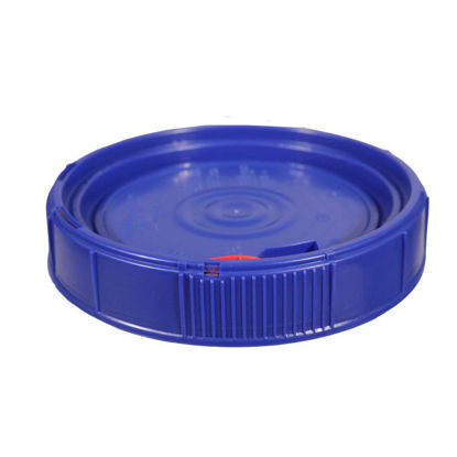 Picture of 1.25 Gallon Blue HDPE Plastic Screw Top Cover, w/ Gasket, New Generation, UN Rated