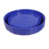 Picture of 1.25 Gallon Blue HDPE Plastic Screw Top Cover, w/ Gasket, New Generation, UN Rated