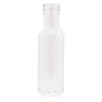 Picture of 12 oz Clear PET Plastic Long Neck Cylinder Bottle, 38-400