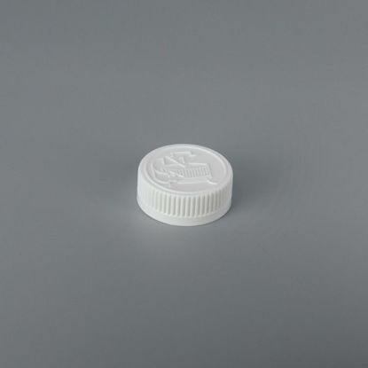 Picture of 38-400 White PP Child Resistant Cap, 957, w/ Foam Plain Liner, 057.040, Pictorial
