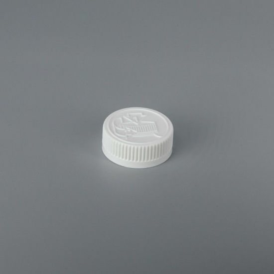 Picture of 38-400 White PP Child Resistant Cap, 957, w/ Foam Plain Liner, 057.040, Pictorial