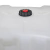 Picture of 275 Gallon IBC Tote Natural Plastic Bottle Only, 6" Black Fill Cap, Viton Lid,  w/ 2" NPT Ball Valve, EPDM Gasket