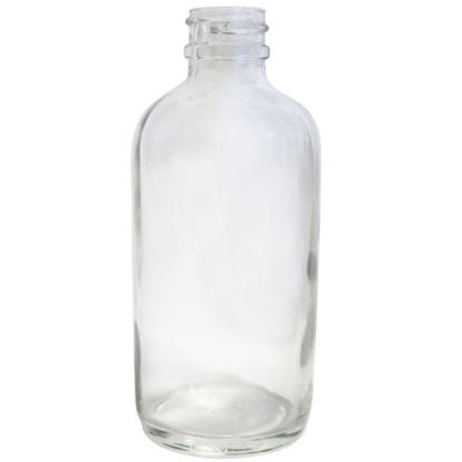 Picture of 4 oz Flint Glass Boston Round Bottle, 22-400 Neck Finish
