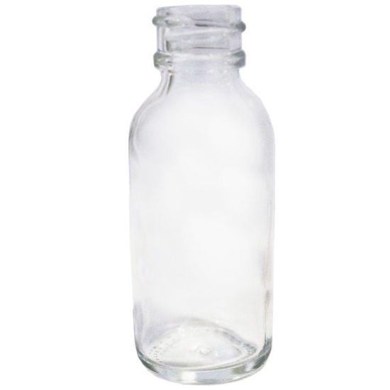 Picture of 1 oz Flint Glass Boston Round Bottle, 20-400 Neck Finish