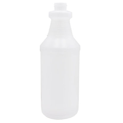 Picture of 32 oz Natural HDPE Plastic Ring Neck Carafe Bottle, 38-405, 55 Gram, Big Bulb
