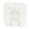 Picture of 5 Gallon (20 Liter) White HDPE Plastic Square Tight Head Pail, 70 mm, 6 TPI TE Neck, 22 mm Closed Vent Stem, UN Rated
