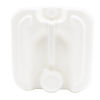 Picture of 5 Gallon (20 Liter) White HDPE Plastic Square Tight Head Pail, 70 mm, 6 TPI TE Neck, 22 mm Closed Vent Stem, UN Rated