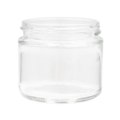 Picture of 2 oz Flint Glass Straight Side Jar, 53-400 Neck Finish