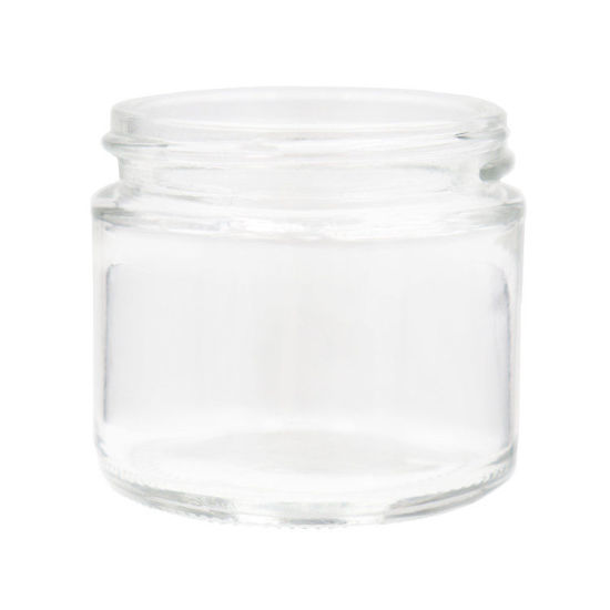 Picture of 2 oz Flint Glass Straight Side Jar, 53-400 Neck Finish