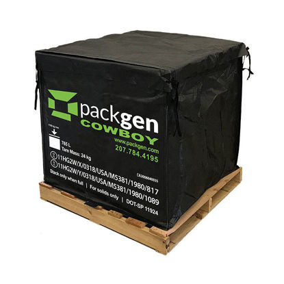Picture of Cowboy Cubic Yard Box, Black w/ Extended Liner, UN Rated 11HG2W/Y & 11HG2W/X