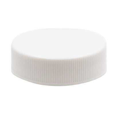 Picture of 38-400 White PP Plastic Cap, Matte Top, Ribbed Sides, FSM-1, .035 Plain Heat Seal for HDPE