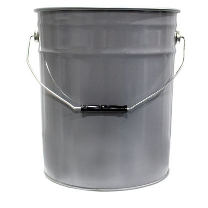 Picture of 5 GALLON GRAY STEEL OPEN HEAD PAIL, RUST INHIBITED, UN RATED