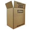 Picture of 2.5 Gallon Natural HDPE Plastic F-Style Rectangular Bottle, 2x1, Kraft Box, 63 mm Neck Finish