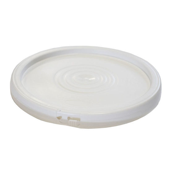 Picture of 4-Gallon White HDPE Open Head Plastic Pail Cover