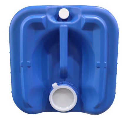 Picture of 20 Liter Blue HDPE Plastic Rectangular Tight Head, 70 mm, UN Rated