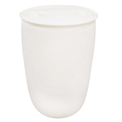 Picture of 55 Gallon Natural HDPE Plastic Tight Head Drum, 2 x 2" Bung, UN Rated