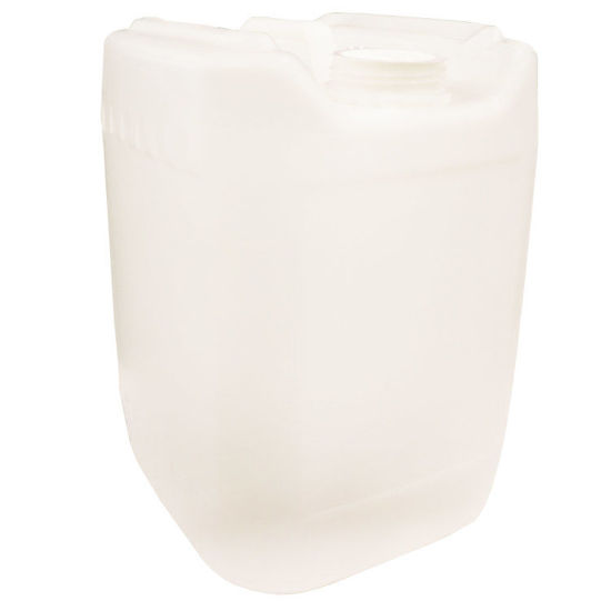 Picture of 5 Gallon Natural HDPE Plastic Rectangle Tight Head Pail, 70 mm Opening, Closed Vent Cap, UN Rated