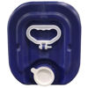 Picture of 20 Liter Dark Blue HDPE Plastic Square Tight Head Pail, 70 mm, 6 TPI, UN Rated