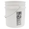 Picture of 5 Gallon White HDPE Plastic Straight Side Pail, Plain Tear Tab Cover, UN Rated