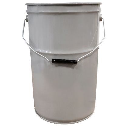 Picture of 7 Gallon Gray Steel Open Head Pail, 6.5" Double Bead, Rust Inhibited Lining, Varnish Bottom, UN Rated