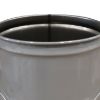 Picture of 7 Gallon Gray Steel Open Head Pail, 6.5" Double Bead, Rust Inhibited Lining, Varnish Bottom, UN Rated