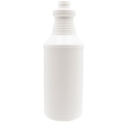 Picture of 32 oz White HDPE Plastic Ring Neck Carafe Bottle, 28-405, 55 Gram, Big Bulb