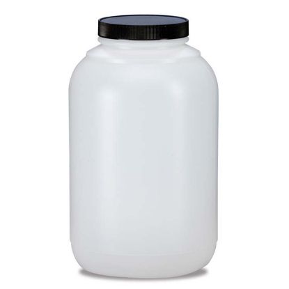 Picture of 128 oz Natural HDPE Wide Mouth Jar, 89-400, 4x1