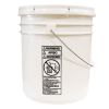 Picture of 5 Gallon White HDPE Straight Side Pail, w/ Rieke White Cover