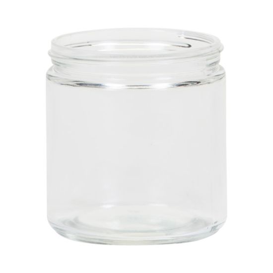Picture of 16 oz Flint Glass Straight Side Jar, 89-400, 12x1