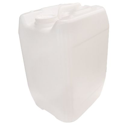 Picture of 5 Gallon Natural HDPE Plastic Global Tight Head Pail, 70 mm TE 6TPI Fittings, Closed Vent 22 mm Cap, UN Rated