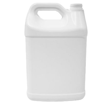 Picture of 128 oz White HDPE Plastic F Style, 150 Gram, 38-400 Rexam Neck Finish, Child Resistant Snap Lok