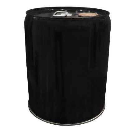 Picture of 5 Gallon Black Steel Tight Head Pail, 2 Coat Buff Epoxy Phenolic Lining, Self Vent Rieke Fitting, UN Rated