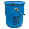 Picture of 5 Gallon Blue Open Head Steel Straight Side Pail, No Bead, CWL, Buff Epoxy Phenolic Lining, w/ Cover Rieke Prep, White Tube Gasket