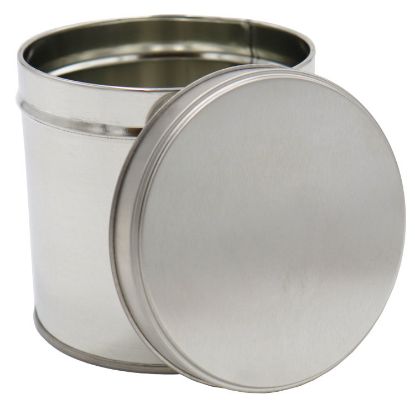 Picture of 2 Pound Ink Tin Can, Unlined, w/ Slip Cover, 4 1/4" Diameter