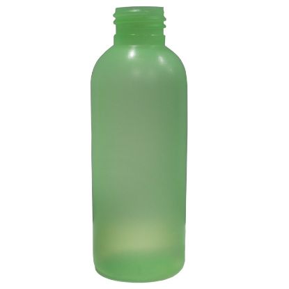 Picture of 4 OZ GREEN LDPE PLASTIC BULLET ROUND, 24-410 NECK