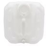 Picture of 5 Gallon Natural HDPE Plastic Square Tight Head Square Pail, 70 mm Neck Finish, Cross Hatch w/ Open Vent, w/ Dust Cap, 70 MM TE Fittings, UN Rated