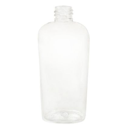 Picture of 4 oz Clear PET Plastic Cosmo Oval, 20-410, 14.8 Gram