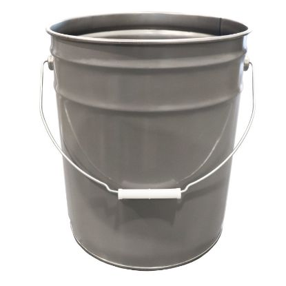 Picture of 5 Gallon Gray Steel Open Head Pail, Rust Inhibited, UN Rated