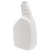 Picture of 32 oz White/White HDPE Plastic Oval Pistol Grip Bottle, 55 Gram, 28-400