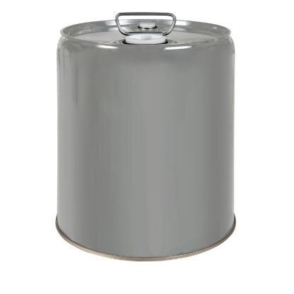 Picture of 5.5 Gallon Gray Steel Tight Head Pail, Phenolic Lining, Rieke Prep w/ Dust Cap, UN Rated