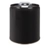 Picture of 5 Gallon Black Steel Tight Head Pail, Red Phenolic Lining w/ Dust Cap, UN Rated