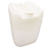 Picture of 5 Gallon, Natural HDPE Plastic Rectangular Tight Head Pail, 70 mm Tamper Evident, Integrated Handle, Open Stem 22 mm Cap, 6 TPI, UN Rated
