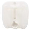 Picture of 5 Gallon, Natural HDPE Plastic Rectangular Tight Head Pail, 70 mm Tamper Evident, Integrated Handle, Open Stem 22 mm Cap, 6 TPI, UN Rated