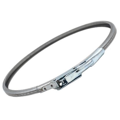 Picture of 2.5-7 Gallon Galvanized Steel RS Lever Lock Pail Ring for Tubular Gasket